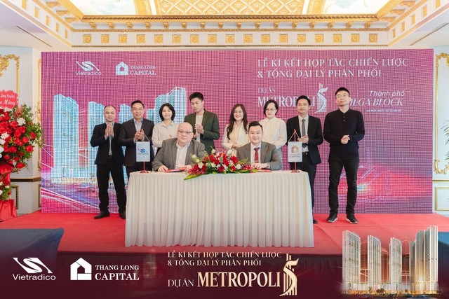 Vietradico Thăng Long Capital bắt tay khởi động dự án Metropoli5