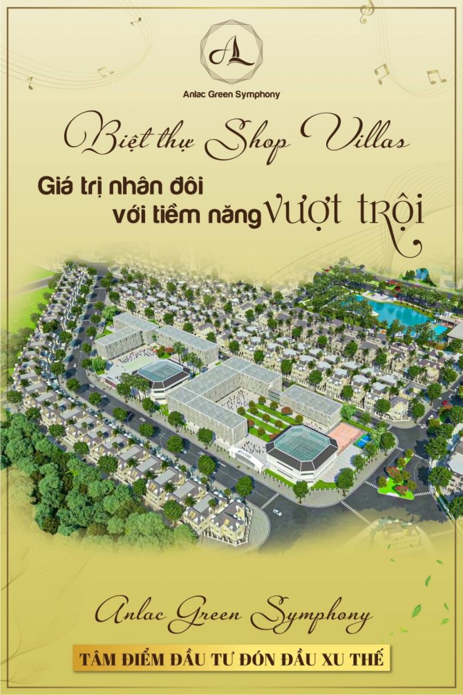 Biệt thự Shop Villas Anlac Green Symphony