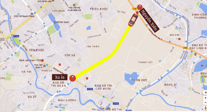 tuyến đường xa la nguyễn xiển