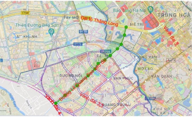 Đường Lê Quang Đạo kéo dài