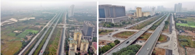 Điểm đầu đường Lê Quang Đạo kéo dài