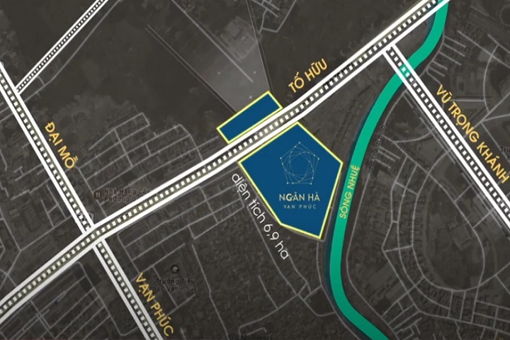 vị trí dự án Ngân Hà Vạn Phúc