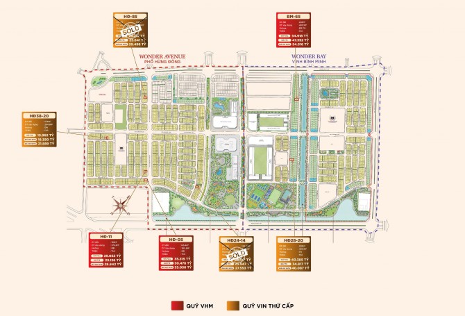 Bảng hàng Biệt thự Shohouse Liền kề VInhomes Wonder City Đan Phượng Thang 7 2026