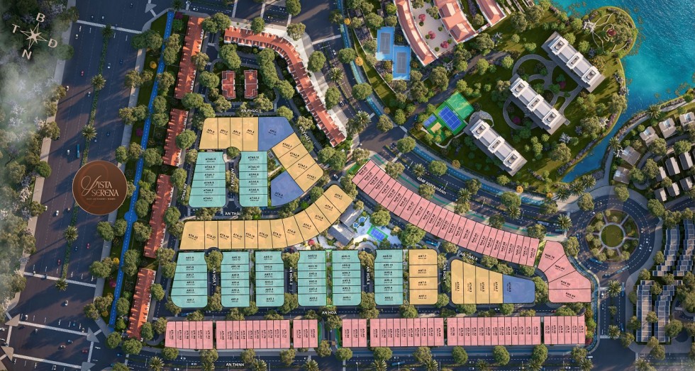 Mặt bẳng tổng thể Vista Serena Nam An Khánh
