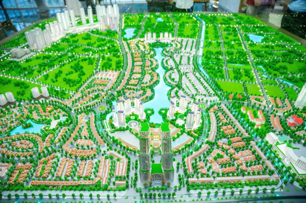 Mô hình tổng thể khu đô thi Nam An Khánh