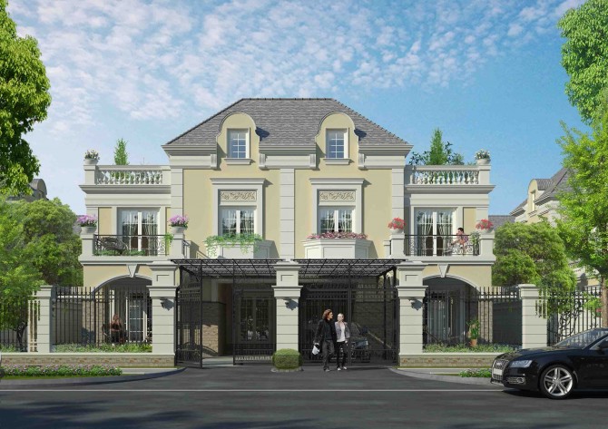 Mẫu biệt thự Song Lập Anlac Green Symphony mẫu 2